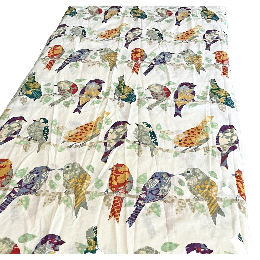World Market Collingswood Shower Curtain birds on tree limb fabric 72x72 - Picture 5 of 9